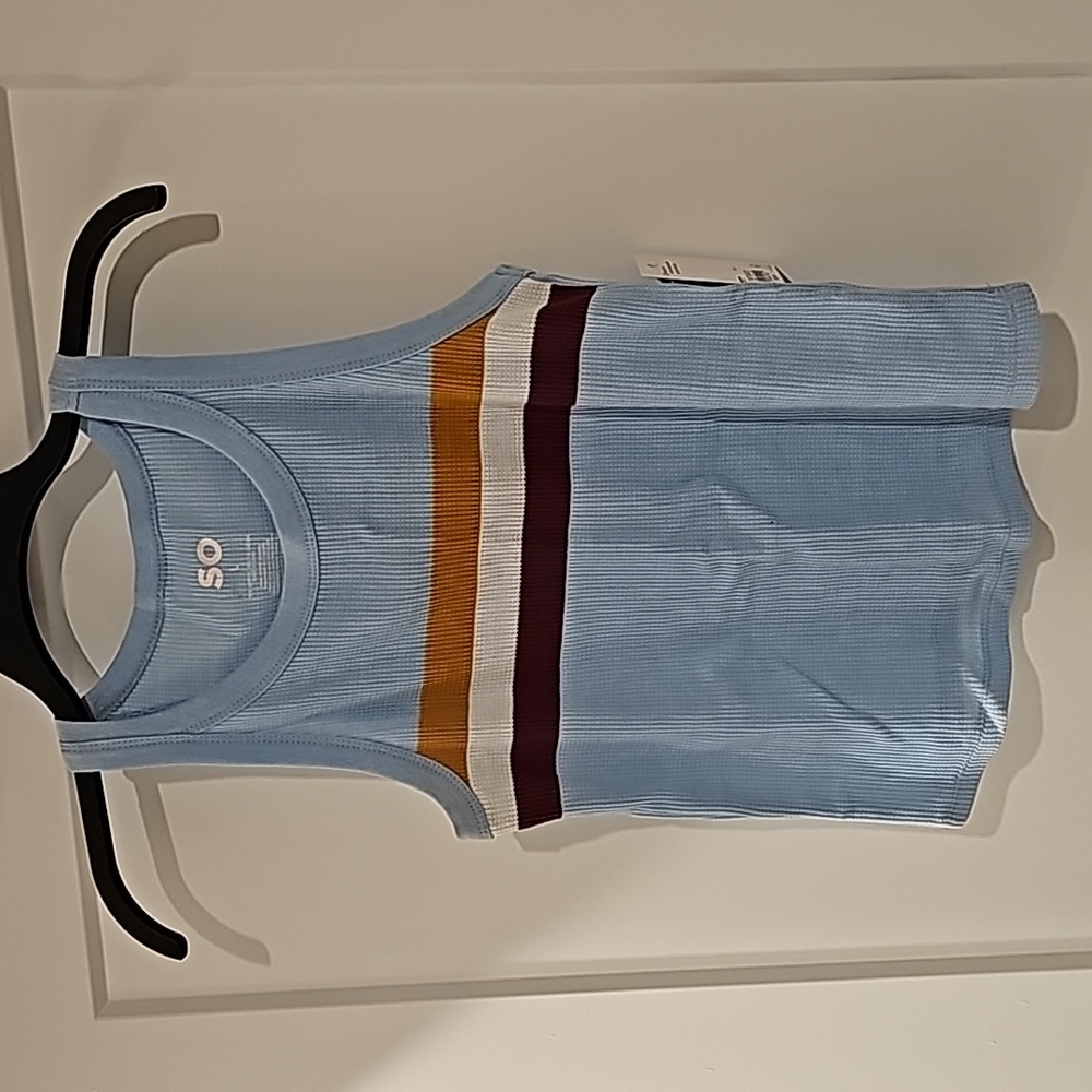 SO Varsity Tank (Light Blue Stripe)
